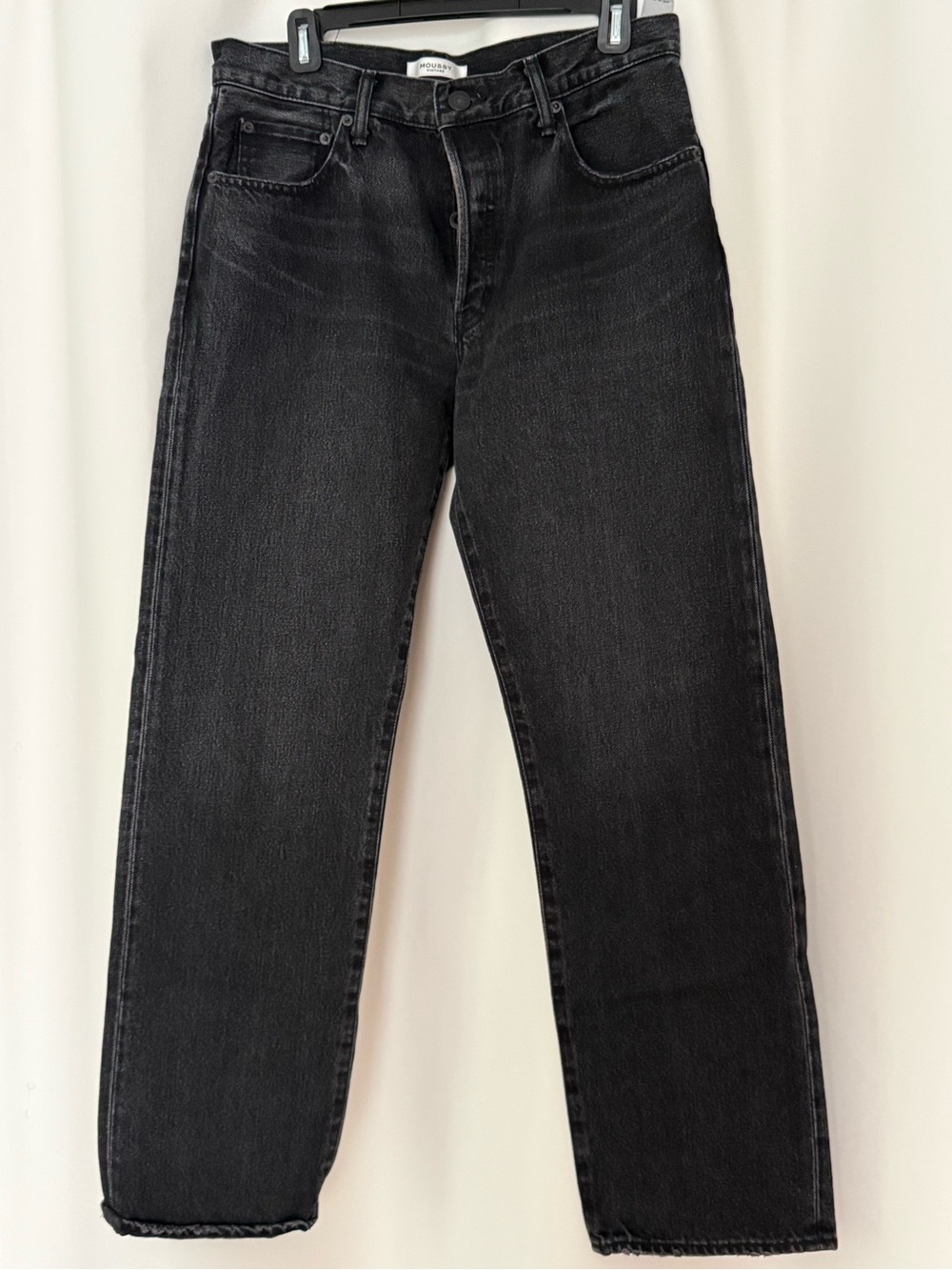 Moussy Black Straight-Leg Jeans